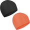 Cuffia Piscina Tessuto Adolto Bambini 2 pezzi Cuffie Nuoto per Uomo Donna Super Elastica e Leggera (nero, arancione)