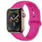 For Apple Watch Series 7/6/5/4/3/2/1 SE 38/40/42/44mm Soft Silicone Sports Band Strap Classic (38/40/41mm, Hot Pink)