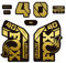 STAR SAM Aufkleber Fox 40 Heritage Collection 2021 Gold Metallic 1 CM