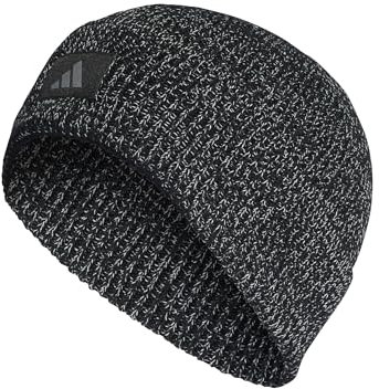 adidas Unisex Cold.RDY Reflective Running Beanie, Black/Reflective Silver, L