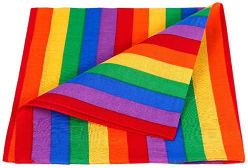 Alsino LGBTQ Accessoires Regenbogen Gay Pride Rainbow Festival Party Flagge Zubehör Bandana Schweißband Hosenträger Rucksack - Set, Motiv wählen:Rainbow Bandana