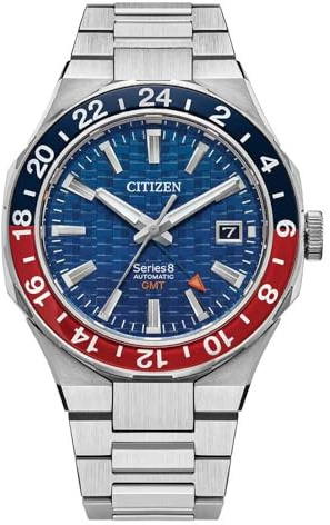 Citizen Herren Analog Automatik Armbanduhr Series 8 GMT