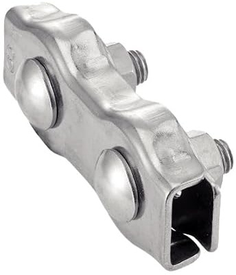 ACTON Serre câble plat double - Inox A4 ØCâble 8mm - Boîte de 5 - Supportage des réseaux