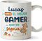 MUGFFINS Tazas Personalizadas para GAMER hombre - En Español - Mejor que yo Sepia - 11 oz / 330 ml - Regalo Personalizable original y divertido