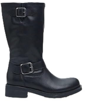 BATA Stivaletto Biker da donna in pelle con doppia fibbia