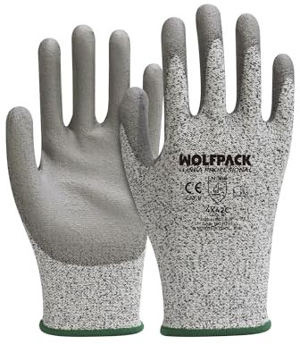 WOLFPACK LINEA PROFESIONAL Guantes Anticorte Fibra De Vidrio Talla 9