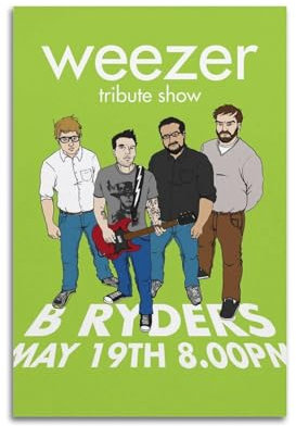 Weezer PinkertonKreatives Poster auf Leinwand, Wanddekoration, Kunstdruck, Dekoration, Büro, Zuhause, Schlafzimmer, Poster, Geschenk, 50 x 75 cm, ungerahmt