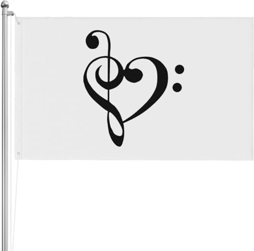 Got Music-Flagge 3x5 FT für den Außenbereich doppelseitige Flagge Polyester Hofbanner Innendekoration