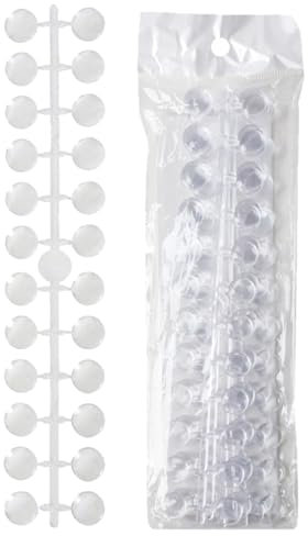 YUUSIKCO 120 Stück Nagel Display Punkt Farbpunkte, Transparent Farbe Karte Platten Nagellack Display, Nagel Salon Übungen Display Nail Tips für Display und Praxis DIY Nail Art Nagelstudios