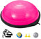 VEVOR Halb-Gymnastikball-Trainer, 66 cm Balance-Ball-Trainer, 680 kg Tragkraft Stabilitätsball, Yoga-Ball mit Widerstandsbändern & Fußpumpe, Yogaball Kraft-Fitnessball im Heim-Fitnessstudio, Rosa