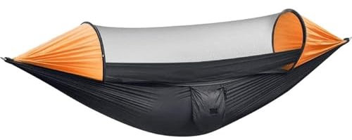 DGSYUAN Hamaca Jardin Hamacas Hamaca De Camping De 290x140 Cm con Mosquitera Y Sombrilla, para 2 Personas, Hamacas Colgantes Livianas Hamaca Camping