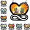 Personalisierter Herz-Sonnenfänger für Fenster, individuelles Paar, Namen, Portrait, Sonnenfänger, Ornament für Camping, Wandern, Liebhaber, You and Me We Got This Sonnenfänger, Geburtstag, Jahrestag,