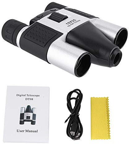 Mtlavishness Binocolo con fotocamera 17.0×13.0×6.0 Dt08 10X25 Binocolo Fotocamera digitale Telescopio per sport all'aria aperta Dvr Registrazione video Binocolo con fotocamera