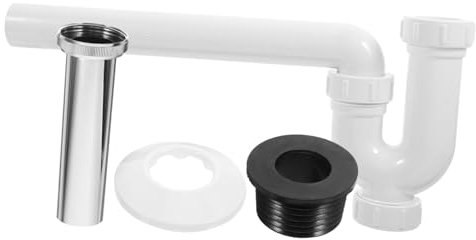 IWOWHERO Tuyau De Drainage Pour Évier De Salle De Bain Rallonge Économique Et Élégante Installation Murale Compatible Avec Divers Éviers Design Moderne Et De Place