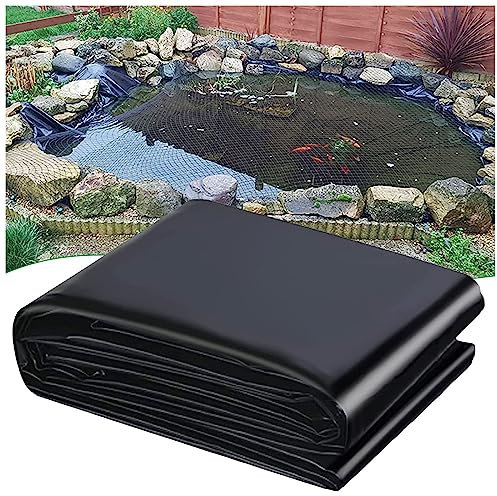 Bâche de bassin robuste 4 x 8 m flexible imperméable pour piscine de jardin Koi et piscines à poissons Durable et facile à couper