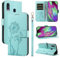 Bravoday Handyhülle für Samsung Galaxy A40 Hülle, Premium PU Lederhülle Klappbar Tasche Klapphülle mit Magnet Kartenfach Standfunktion Schutzhülle für Galaxy A40, Grün