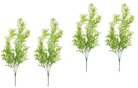 TOPBATHY 2 Sätze Künstliche Blaue Pflanze Hof Landschaftsdekor Gefälschte Hängende Farne Gefälschte Pflanzendekoration Simulation Von Farndekoren Gefälschte Farne Green Plastik 2 Stück * 2