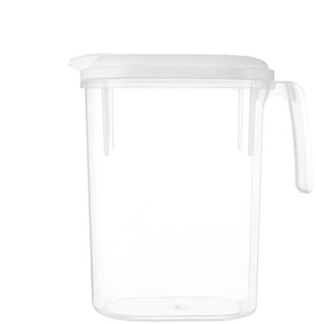 Recipientes de almacenamiento para bebida, jarra de agua con tapa, jarra de agua de vidrio, jarra de acrílico, jarra grande para con boquilla, jarra de antiderrames, jarra de agua