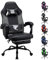 Play haha.Ergonomic Gaming Chair with Footrest, High Back Office Chair with Lumbar Support and Headrest, PU Leather Reclining Swivel Chair for Home and Office (Grey,With footrest)
