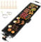 COSTWAY Electric Teppanyaki Table Grill, 1800W BBQ Griddle with Adjustable Temperature, Nonstick Surface, Drip Tray, 6 Wooden Spatulas & 2 Egg Rings (105 x 24cm, Die-casting Aluminum)