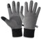 LIXSAZSE Winterhandschuhe Touchscreen warm Winddicht Dickes Fleece Handwärmer wasserdichte Fäustlinge Outdoor Reiten Radfahren Laufen, Grau, L