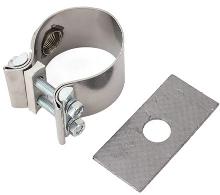 Cola Escape Coche Adaptador Tapón Sensor Banda Ancha Abrazadera Adaptador Tapón Sensor Oxígeno De Acero Inoxidable Ajustable para Tubo De Escape De Motor Car Tail Tube