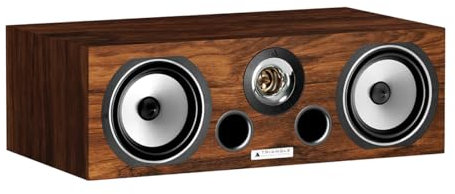 Triangle - Enceinte Centrale Home-Cinéma Voce EZ - 2 Voies - Puissance Admissible 60W - Rendement 91 DB/W/m - Bass Reflex - 510 x 168 x 290 mm - Teck (Pièce)