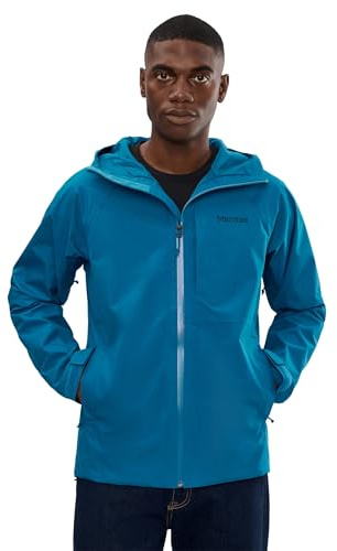 MARMOT Waypoint GORE-TEX Men's Rain Jacket — Lightweight Waterproof Protection — Hiking, Travel & Everyday Rain - Nautical Blue, Medium