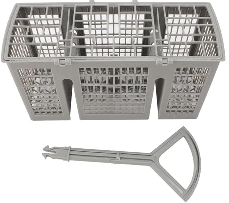 lvifloae Canasta de Utensilios de lavavajillas Universal, 2 en 1 Cesta de reemplazo de Almacenamiento de plástico para Cubiertos de Cubo de lavaplatos Multifuncional fácil de Limpiar y