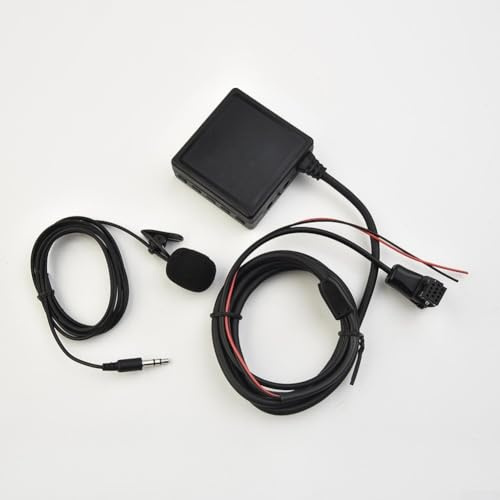 Adattatore musicale Bluetooth 5.0 AUX USB con cavo audio microfono per autoradio Pioneer IP-BUS DEH-P2500R/P2600R/P3500MP/6600R/9600MP, supporta schede TF