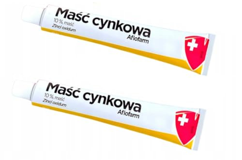 Zinksalbe 10% – Hautschutzsalbe mit Zinkoxid – Pflege für gereizte Haut und Hautunreinheiten – Masc Cynkowa 2 x 20 g (2 Tuben)
