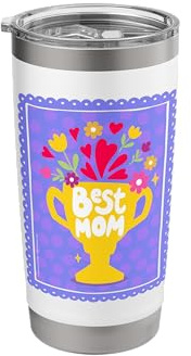 Friends. Best Mom Bicchiere termico in acciaio inox doppia parete
