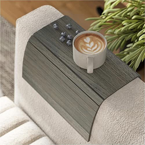 Sofa Arm Tisch Sofa Tisch Couch Arm Tisch Sofa Arm Tablett Sofa Tablett Holz Untersetzer Couch Tisch Sofa Armlehne Tisch Custom Sofa (Olivgrau) (keine Extras)