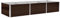 vidaXL Hochbeet Blumenkasten Pflanzkasten Pflanzkübel Blumenkübel Pflanztopf Blumentopf Gemüsebeet Pflanzbeet Braun 240x80x45cm Verzinkter Stahl