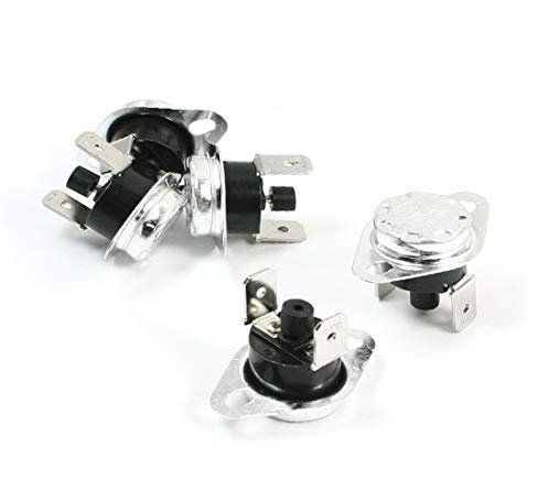 New Lon0167 5Pcs NC Vorgestellt Temp Switch Manueller zuverlässige Wirksamkeit Reset-Thermostat 80 Grad Celsius(id:baf 84 15 6dd)