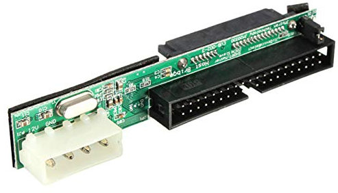 Bolwins M17S IDE zu SATA Adapter Konverter 7+15 Pin, Buchse für SSD/HDD Festplatten, 2,5'' / 3,5'' auf IDE 40 Pin, Festplattenkonverter für SATA auf IDE