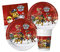 Isola Party Kit festa di compleanno Paw Patrol per 8 persone eco-friendly (8 piatti di carta ⌀ 23 cm, 8 bicchieri di plastica 200 ml, 20 tovaglioli di carta 33x33 cm)