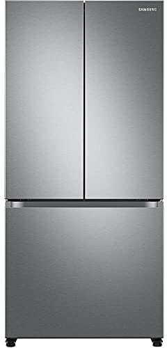 Samsung 17.5 cu. ft. Smart Counter Depth 3-Door French Door Refrigerator, Stainless Steel, RF18A5101SR/AA