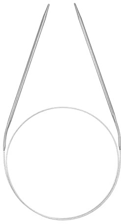 KINBOM 5,5mm Rundstricknadeln, Austauschbar Rundstricknadeln Edelstahl Strick- und Häkelzubehör für Webliebhaber (80cm)