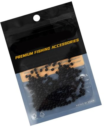 omiinitio 300 Stück Baits Keeper Schnelle Installation Retainerperlen Zum Sichern Von Köderaufsätzen Angelhaken Köderstopper Perle Silikon Köderstopper