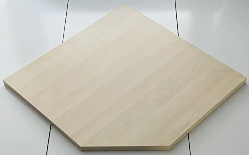 Eckregal Regalboden Regalbrett 55x37x2,2 cm, 3 Farben, Holz Wandboard Bücherregal Einlegeboden (ahorn)