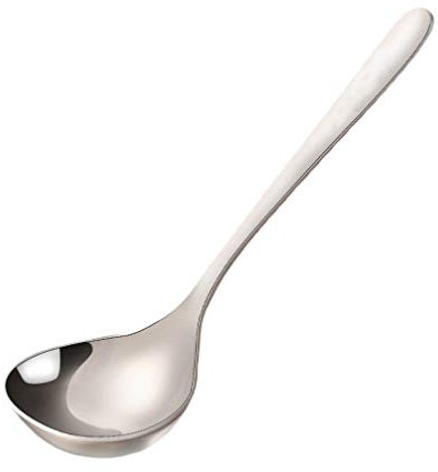 Kichvoe 304 Cuchara De Sopa De Salsa Cucharón Cuchara Sopera Cucharones para Servir Cucharas De Sopa Asiáticas Mango De Cucharon Cucharón De Cocina Cuchara De Olla Corea del Sur Comedor