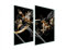 DarHaus Plaque de protection universelle pour plaque de cuisson 2x35x52cm Pour plaques de cuisson Protection contre les éclaboussures Planche a découper en verre trempé Décoration, Orchidée Noir
