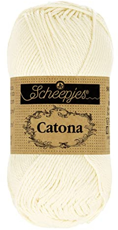 Scheepjes - Scheepjes Catona 130 Old Lace Yarn - 10x100g