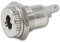 world-trading-net - DC-Einbaubuchse geriffelt, Pin-Durchmesser 2,5mm, max. 30V DC / 5A, mit Lötfahnen, Unterlegscheibe und Sechskantmutter