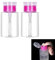 2pcs Nail Polish Remover Pump Dispenser 180 ML Push Down Cleanser Bottle Travel Empty Liquid Container