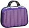 eexuujkl 14 Inch Makeup Storage Organizer ABS Suitcase Box Mini Handbag Cosmetic Case Large Capacity Bag Attached to Trolley, Purple