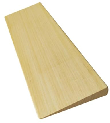 RIDELF Türschwellenrampe Holz Saugroboter Rampe, Bordsteinrampe, Staubsauger Roboter Rampe, Rampe Saugroboter Schwellenrampe, Rampe Türschwelle, Türschwellenrampen Rollstuhlrampe 60x25x5cm Wood