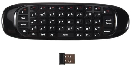 Fegtrty Mini Air Mouse Fly Air Mouse Teclado InaláMbrico Airmouse para 9.0 8.1 Android TV Box/PC/TV Smart TV Mini 2.4G(C120)