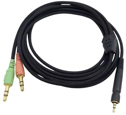 Wokyo Gaming Headphone Cable, Upgrade Headphone 3.5mm and 2.5mm Plug Wire Compatible for Sennheiser Game One PC 373D GSP 350 GSP 500